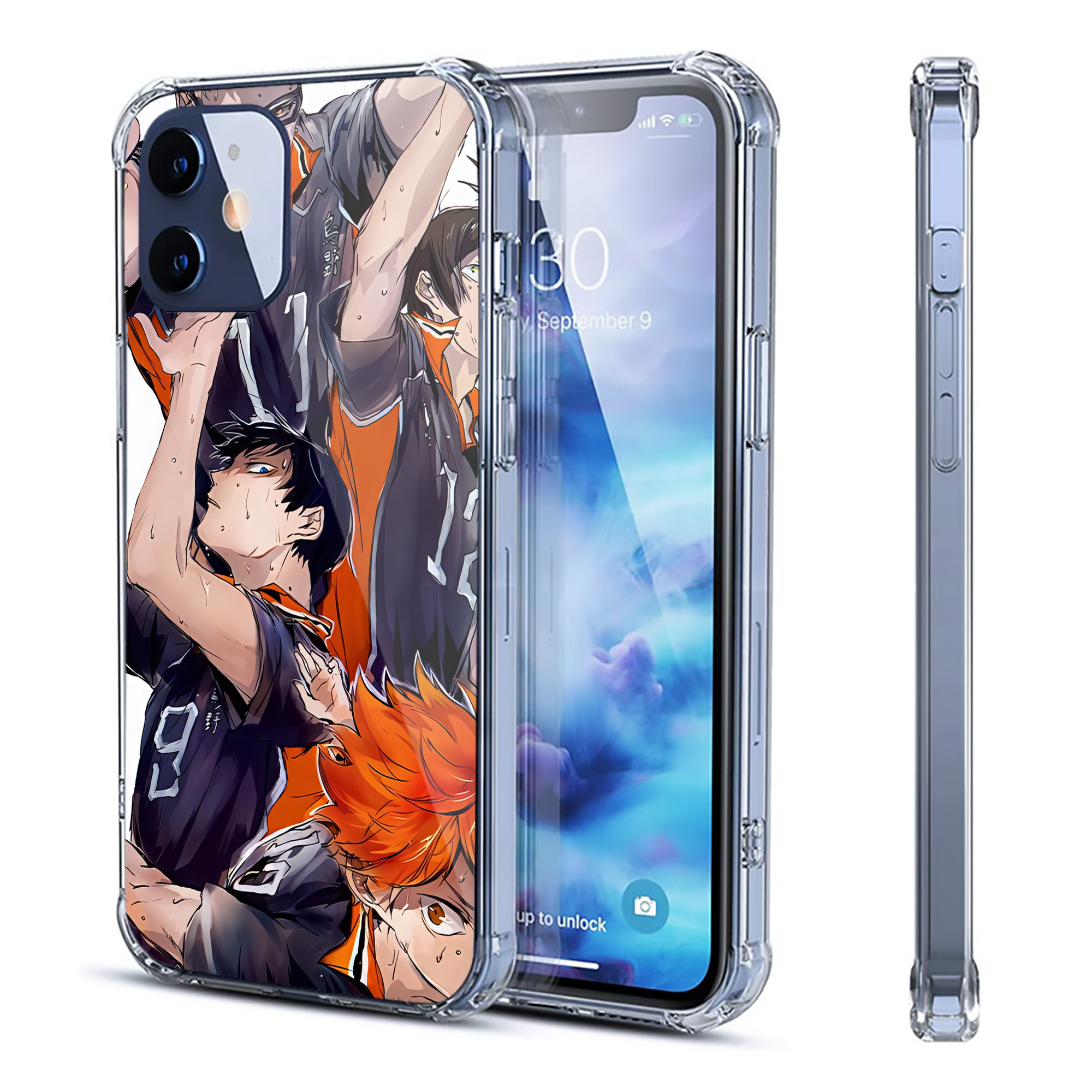 （画像用） ハイキュー!! Haikyu!! 【iPhone 12シリーズ対応】透明スマホケース（クリアソフトケース）